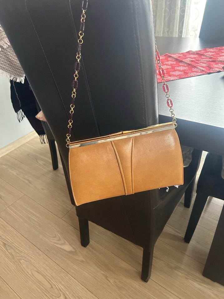 Vintage Deri Kadın Çanta - Görsel 4