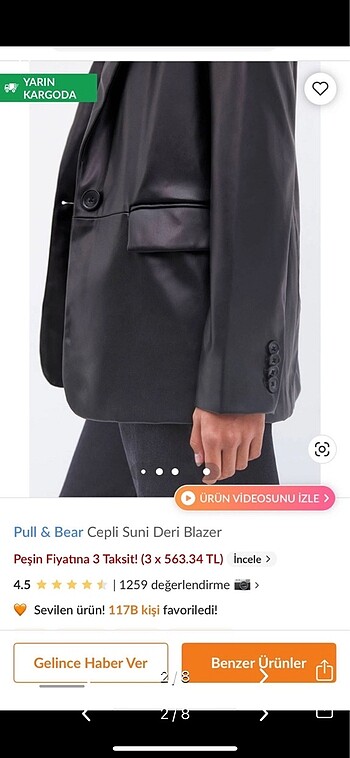 Pull and Bear deri ceket