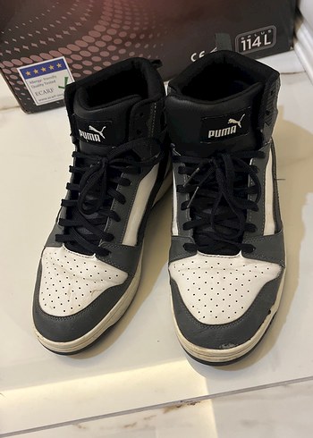 Puma Siyah Beyaz Deri Sneaker