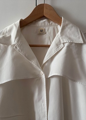 Hermes Beyaz Oversize Gomlek