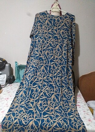 Uzun serin kumaş elbise