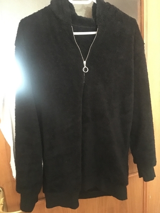 Siyah polar sweatshirt