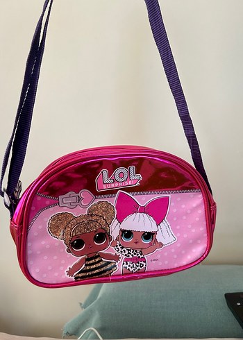 Pembe LOL Baskılı Çocuk beslenme Okul Çantası