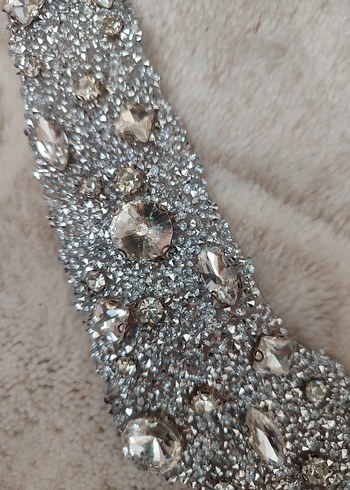 Siyah Straplez Uzun Abiye Elbise - Görsel 7