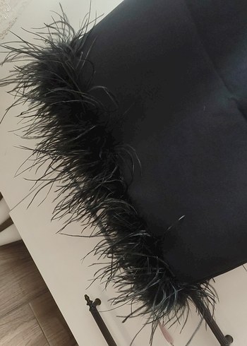 Siyah Straplez Uzun Abiye Elbise - Görsel 4