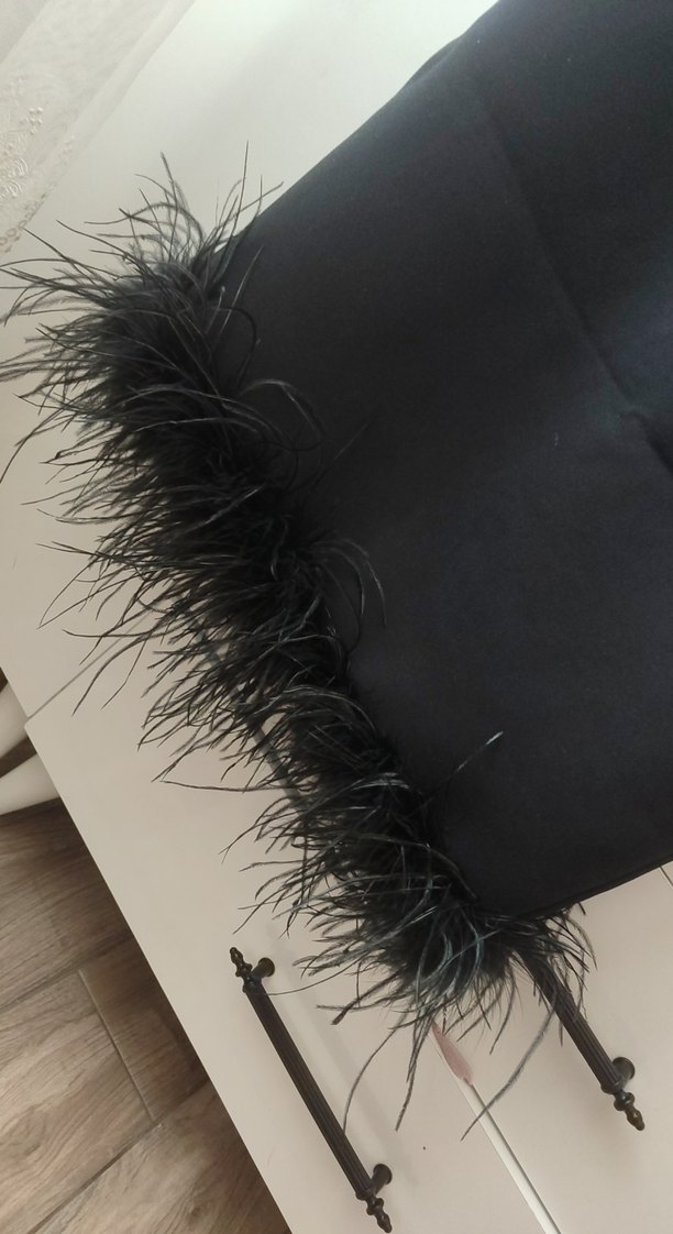 Siyah Straplez Uzun Abiye Elbise - Görsel 4