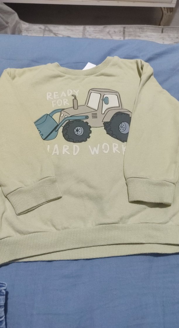 Kapüşonlu Bebek Erkek Kot Takımı - Görsel 4