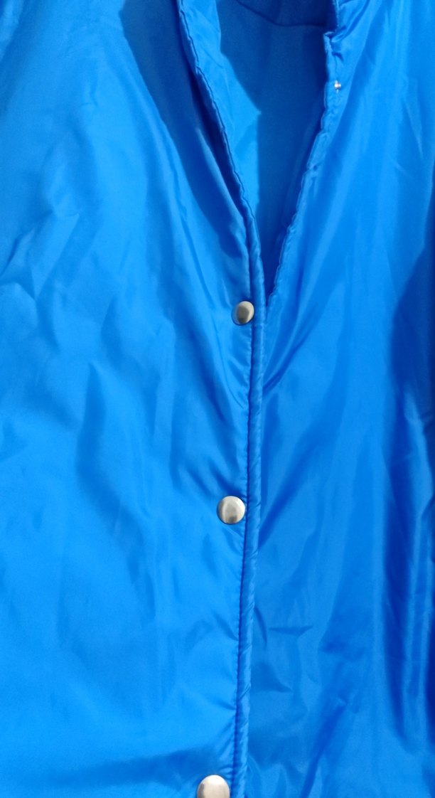 Mavi Düğmeli Kadın Kışlık Ceket - Görsel 3