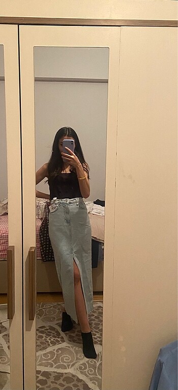 Stradivarius Stradivarius kot denim etek