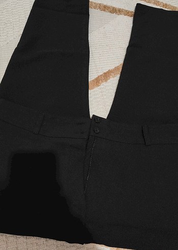 Kadın Siyah Kumaş Pantolon - Görsel 3