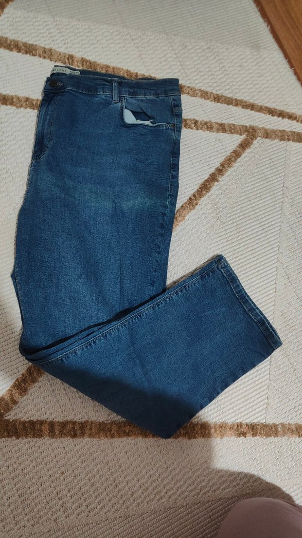 Kadın LCW büyük beden kot pantolon - Görsel 4