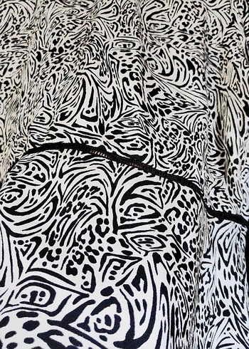 Uzun Kollu Zebra Desenli ADL marka Bluz - Görsel 3