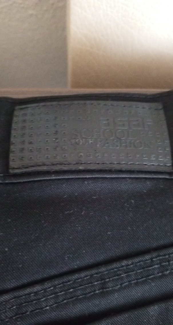 Siyah Düz Kesim Denim Pantolon — görsel 5/5