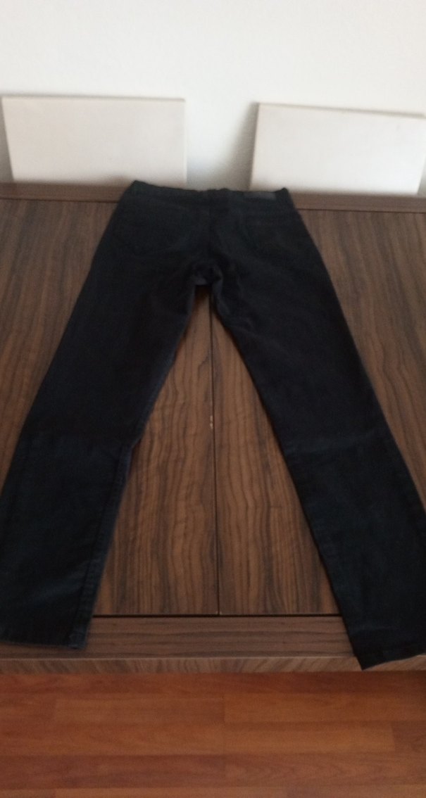 Siyah Düz Kesim Denim Pantolon — görsel 4/5