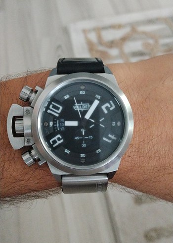 Welder Wilder Siyah Analog Erkek Kol Saati K 24