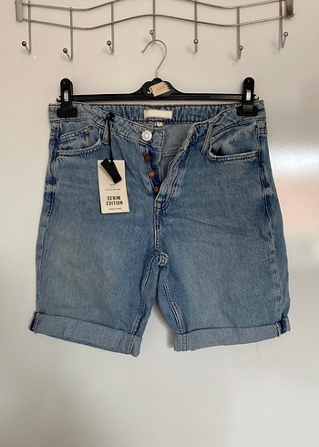 River Island Acik Mavi Denim Sort