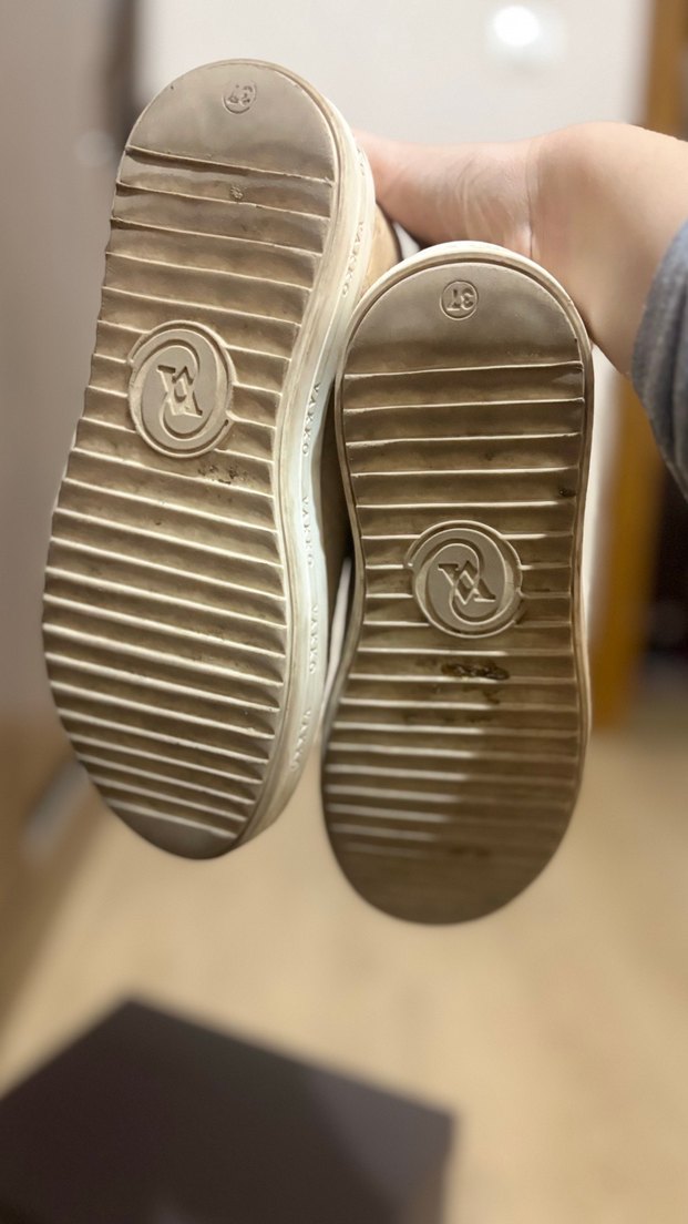 VAKKO ORJİNAL Bej Deri Sneaker — görsel 9/12