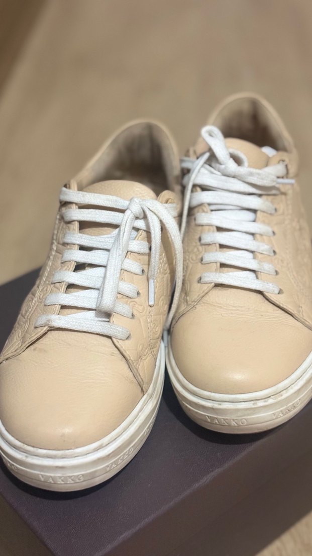 VAKKO ORJİNAL Bej Deri Sneaker — görsel 5/12