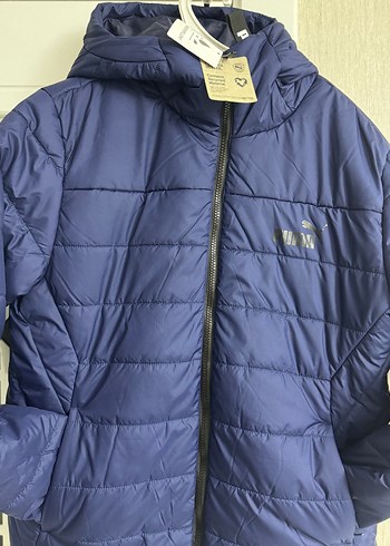 Puma Lacivert Kapusonlu Mont