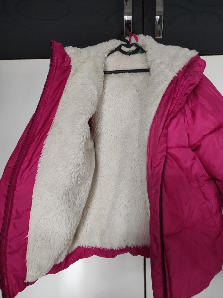 Fermuarlı Pembe çocuk Kışlık Mont - Görsel 2