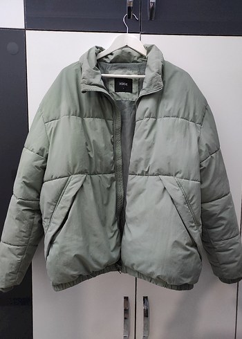 açık yesil erkek Kışlık  Mont - Görsel 3