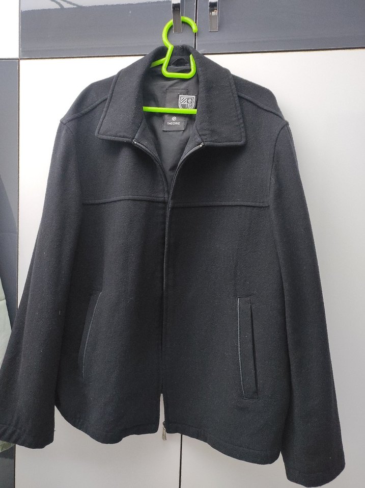 Erkek Siyah Fermuarlı Midi Ceket - Görsel 3