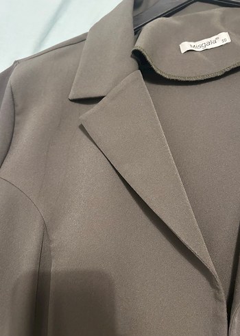 Zara Haki Uzun Kollu Kadin Blazer Ceket
