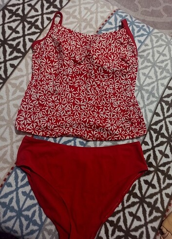 Kırmızı Tankini Mayo