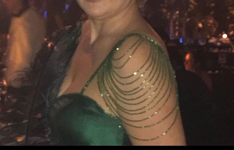 YEŞİL ABİYE ELBİSE - Görsel 2