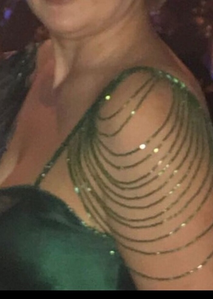 YEŞİL ABİYE ELBİSE - Görsel 2