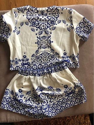 m Beden Crop ve şort takım