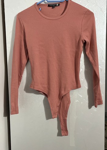 Diğer Pudra Pembe Asimetrik Uzun Kollu Ust
