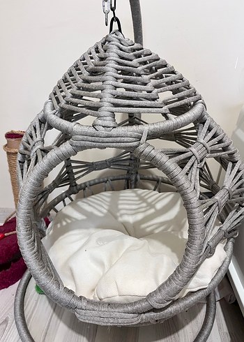 Gri Hasır Kedi Salıncağı - Görsel 2