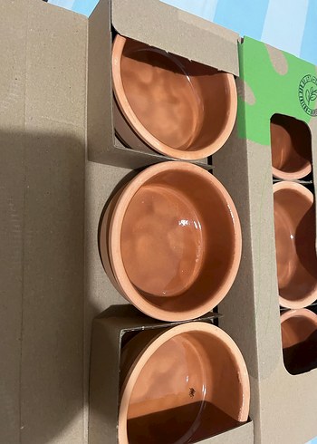 Kahverengi Toprak Kase Seti 6'lı - Görsel 2