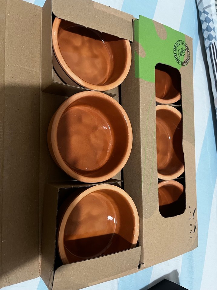 Kahverengi Toprak Kase Seti 6'lı - Görsel 3