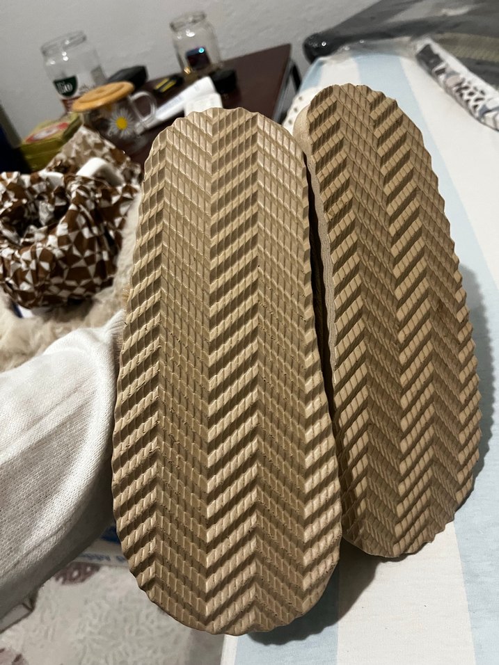 Kürklü Kadın Bohem Dolgu Topuk Ev Terliği - Görsel 4