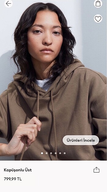 H&M Kadın kapüşonlu Sweatshirt L beden
