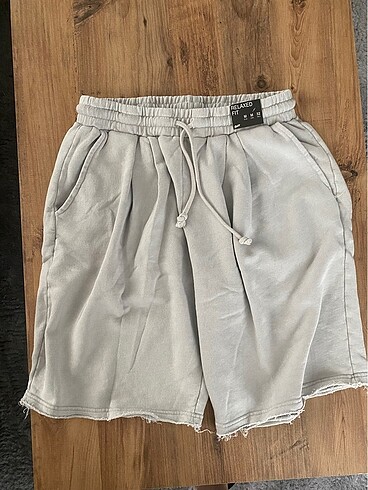 Pull & Bear Basic Şort Taş Rengi M