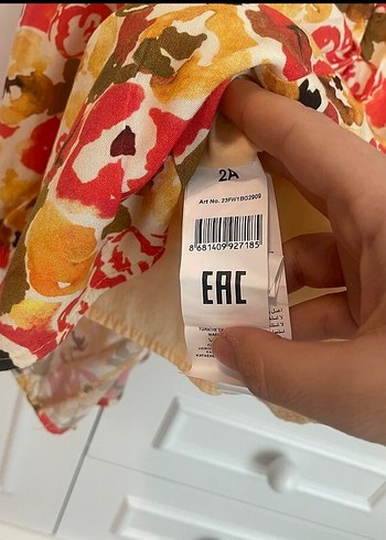 BG Store Renkli Bohem Uzun Kollu Kız Elbisesi