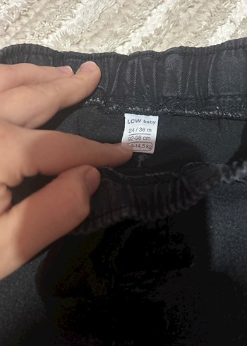 Erkek Siyah Elastik Bel Kot Pantolon - Görsel 2