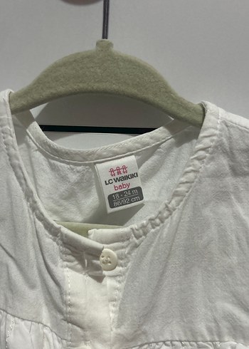 Kız Çocuk Beyaz Bohem Nakışlı Keten Gömlek - Görsel 2