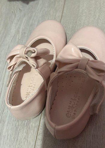 Kız Çocuk Pembe Fiyonk Detaylı Babet - Görsel 2