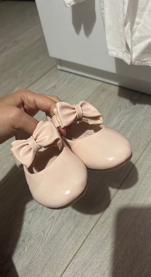 Kız Çocuk Pembe Fiyonk Detaylı Babet - Görsel 5