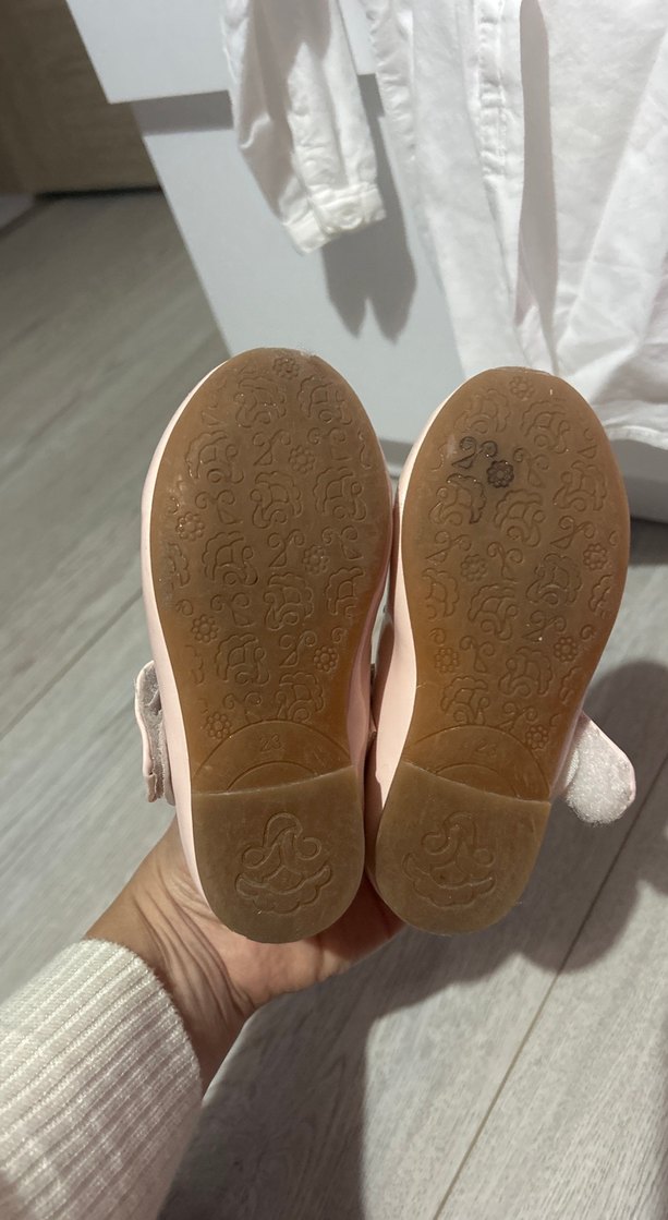 Kız Çocuk Pembe Fiyonk Detaylı Babet - Görsel 3