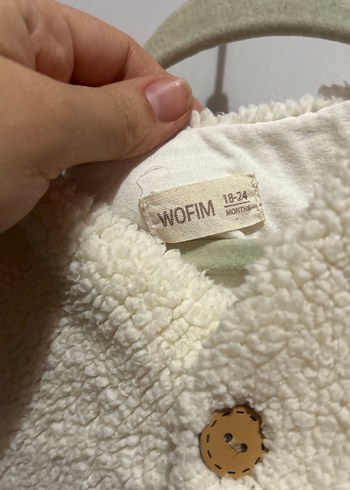 Düğmeli Beyaz Kız Çocuk Yelek - Görsel 2