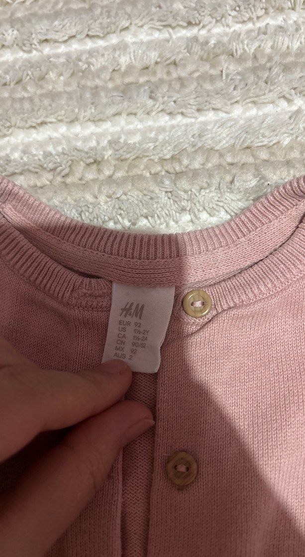 Kız Çocuk Nakışlı Düğmeli Hırka - Görsel 2