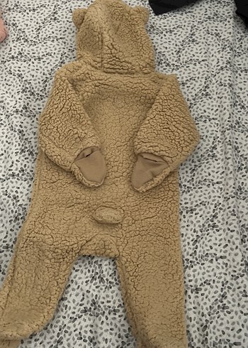 Kahverengi Kürklü Bebek Tulumu - Görsel 3