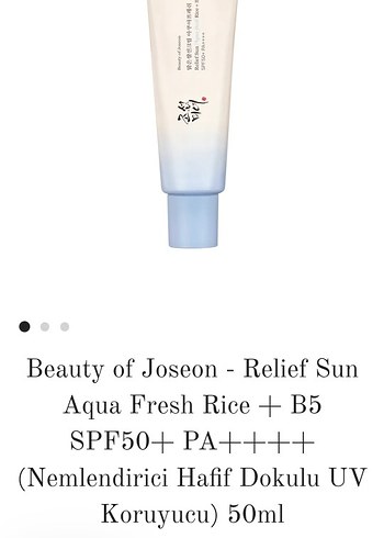 Beauty of Joseon Aqua Fresh Rice Güneş Koruyucu 50ml