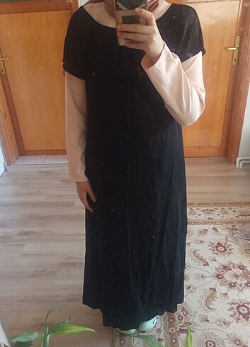 Zara Kısa kollu uzun elbise 