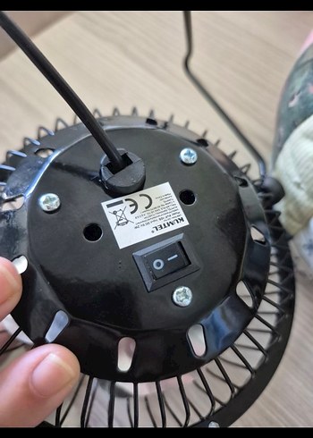 Beden Kumtel Siyah Masaüstü Mini Vantilatör